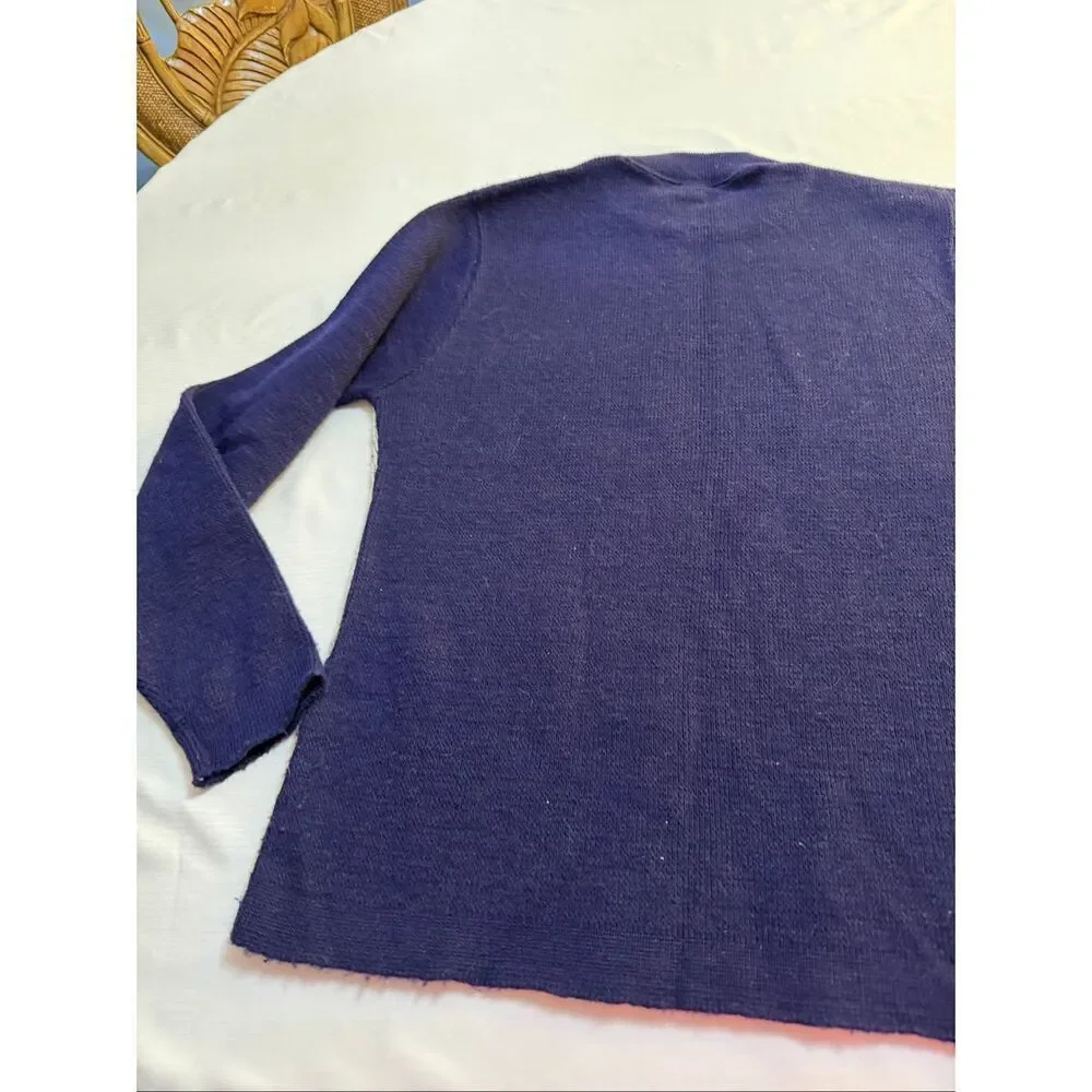 Alps Navy Blue Vintage Nordic Sweater Size Medium